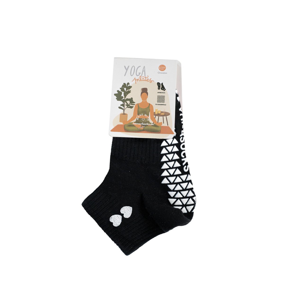 Calzini Yoga Pilates Antiscivolo Cuore Corti HomeOfSocks