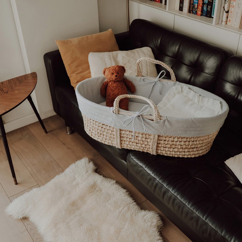 Moses Basket - Cover - Grå
