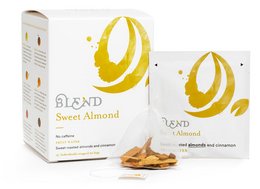 Sweet almond tea in a 15-pyramid box. Aromatic and flavorful tea made from high-quality sweet almonds.
