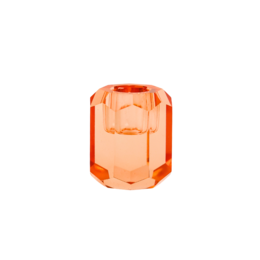 Candlestick Candle Holder Crystal Orange