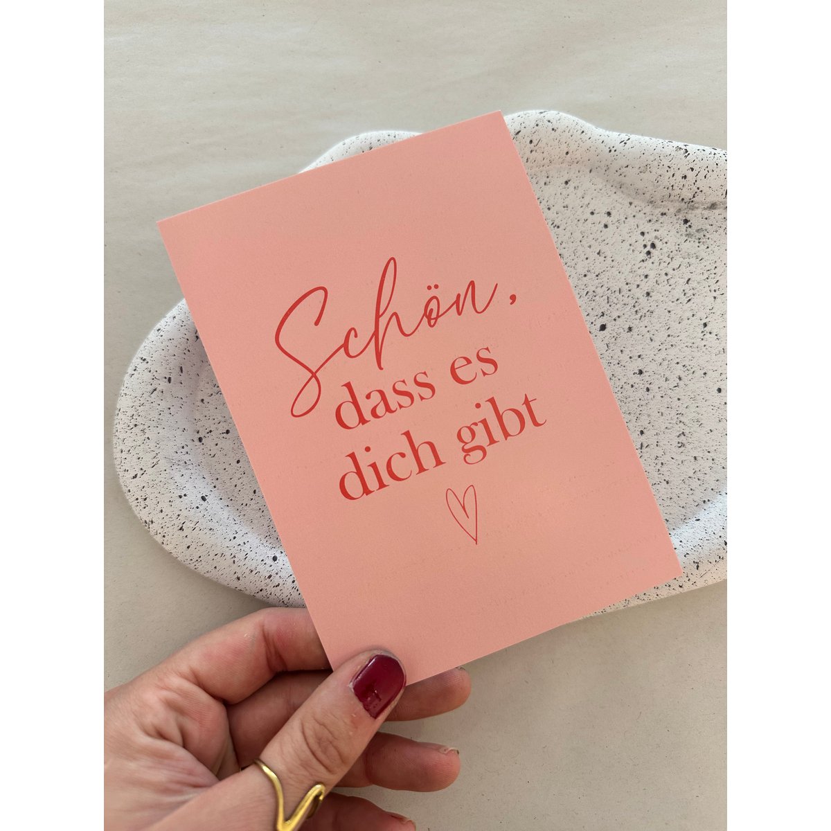 Ansichtkaart leuk dat je bestaat ♡
