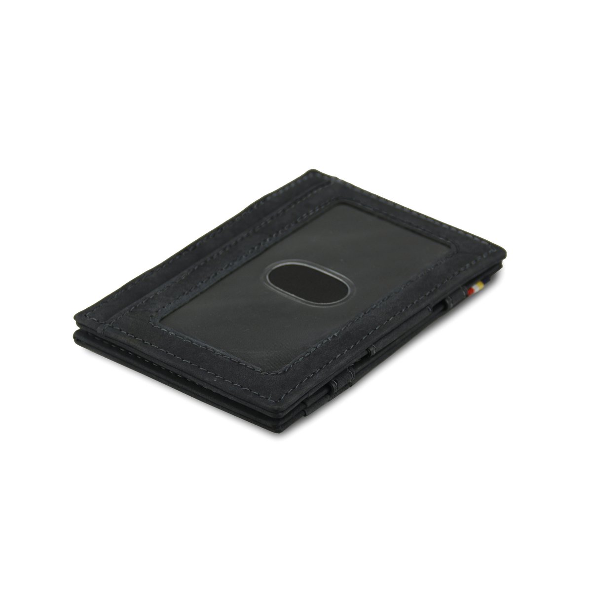 Portfel Essenziale ID z okienkiem Carbon Black