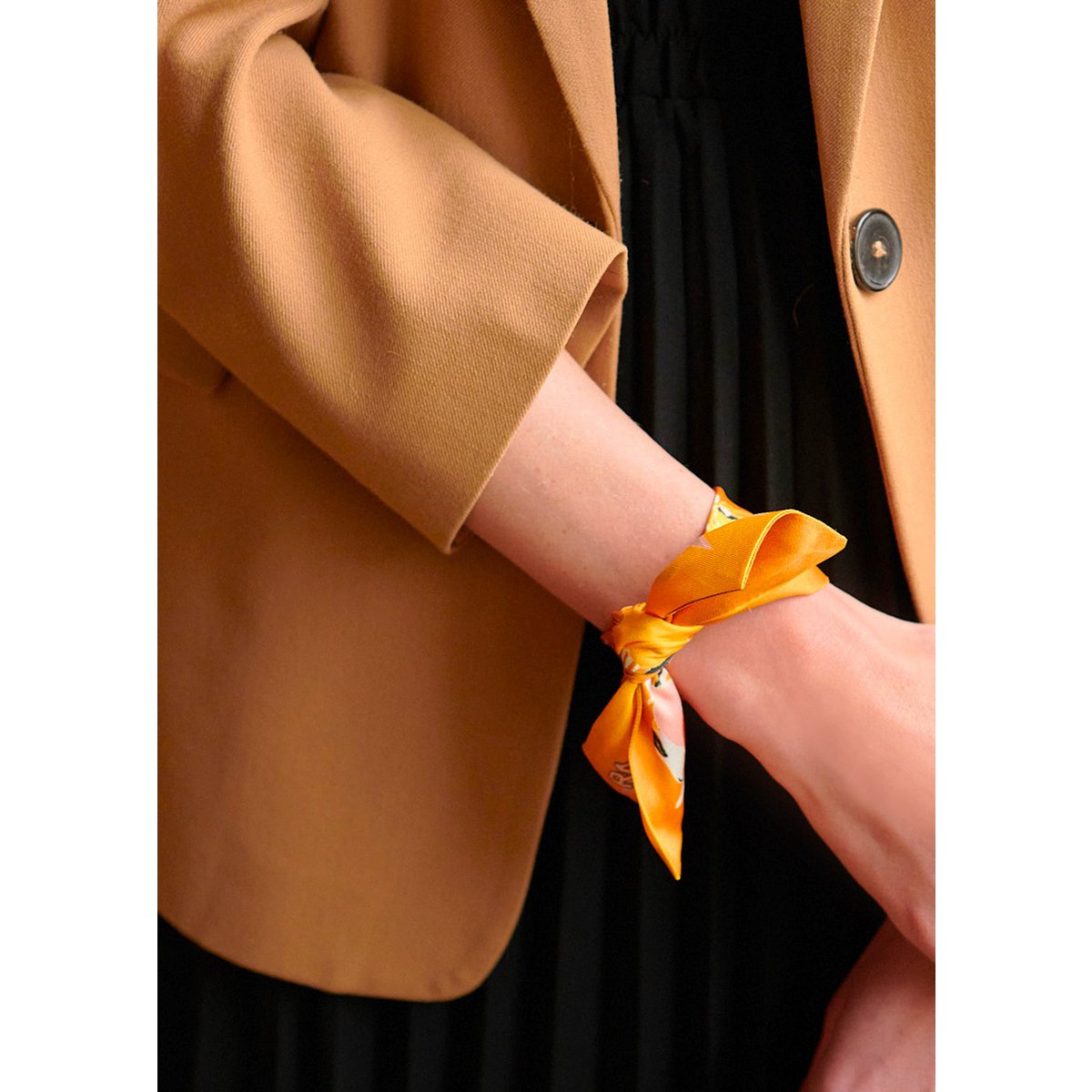Foulard ruban Virginie Riou « Le petit citronnier »