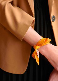 Foulard ruban Virginie Riou « Le petit citronnier »