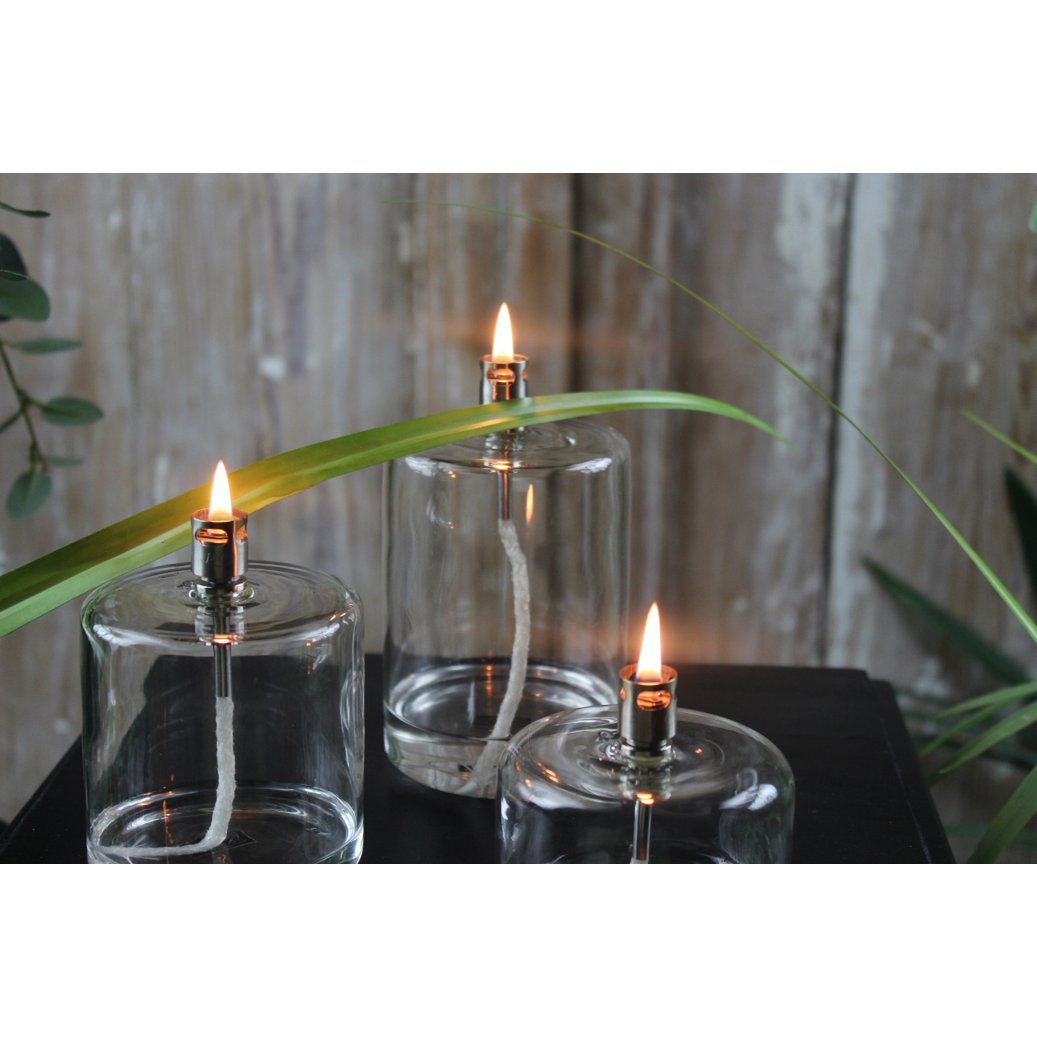 Olielamp Cylinder chrome M