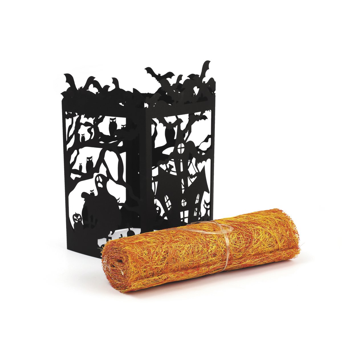 HALLOWEEN PAPER TEALIGHT HOLDER 150 x 100 mm