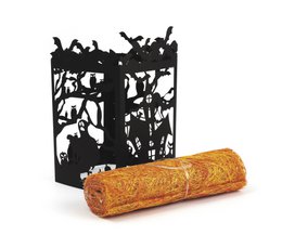 HALLOWEEN PAPER TEALIGHT HOLDER 150 x 100 mm
