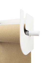 Kraft papirrulle M - Wit