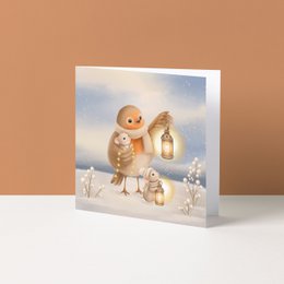 Wenskaart | Lichtjes in de winter