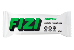 Vegansk glutenfri proteinbar "Matcha + Raspberry" 45G