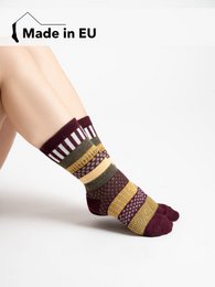 2 pairs 45% wool socks colorful s design 2 couple