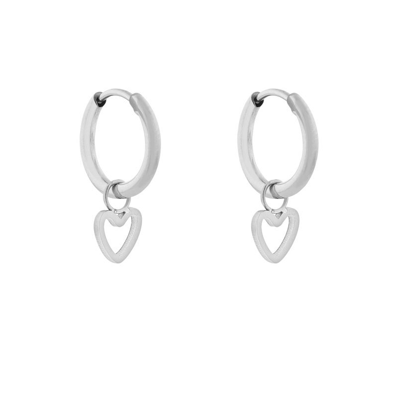 OORBELLEN MINIMALISTISCH OPEN HART