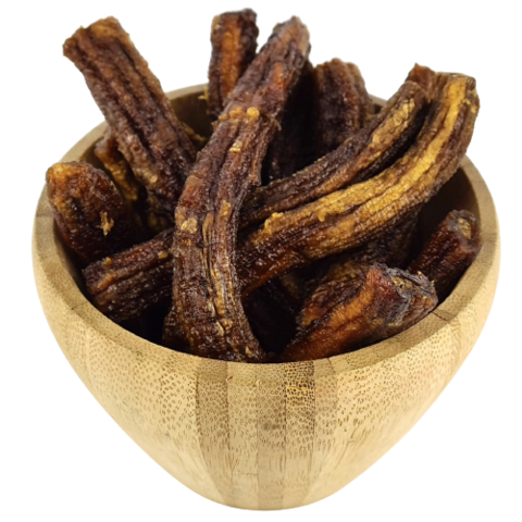 Organic dried banana in bulk