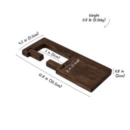 Rustic Wall Mount Toilet Paper Holder with Shelf, Bathroom Organizer for TP Storage and Extra Roll Holder