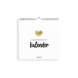 Fødselsdagskalender Love 21x21 cm – Minimalistisk firkantet kalender