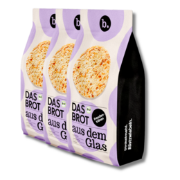 Nachfüller für Bio-Brotbackmischung im Glas "Freudentränen" (600 g)