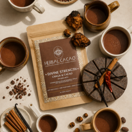 Chaga & Ceremonial Cacao | Divine Strength (10 pieces)