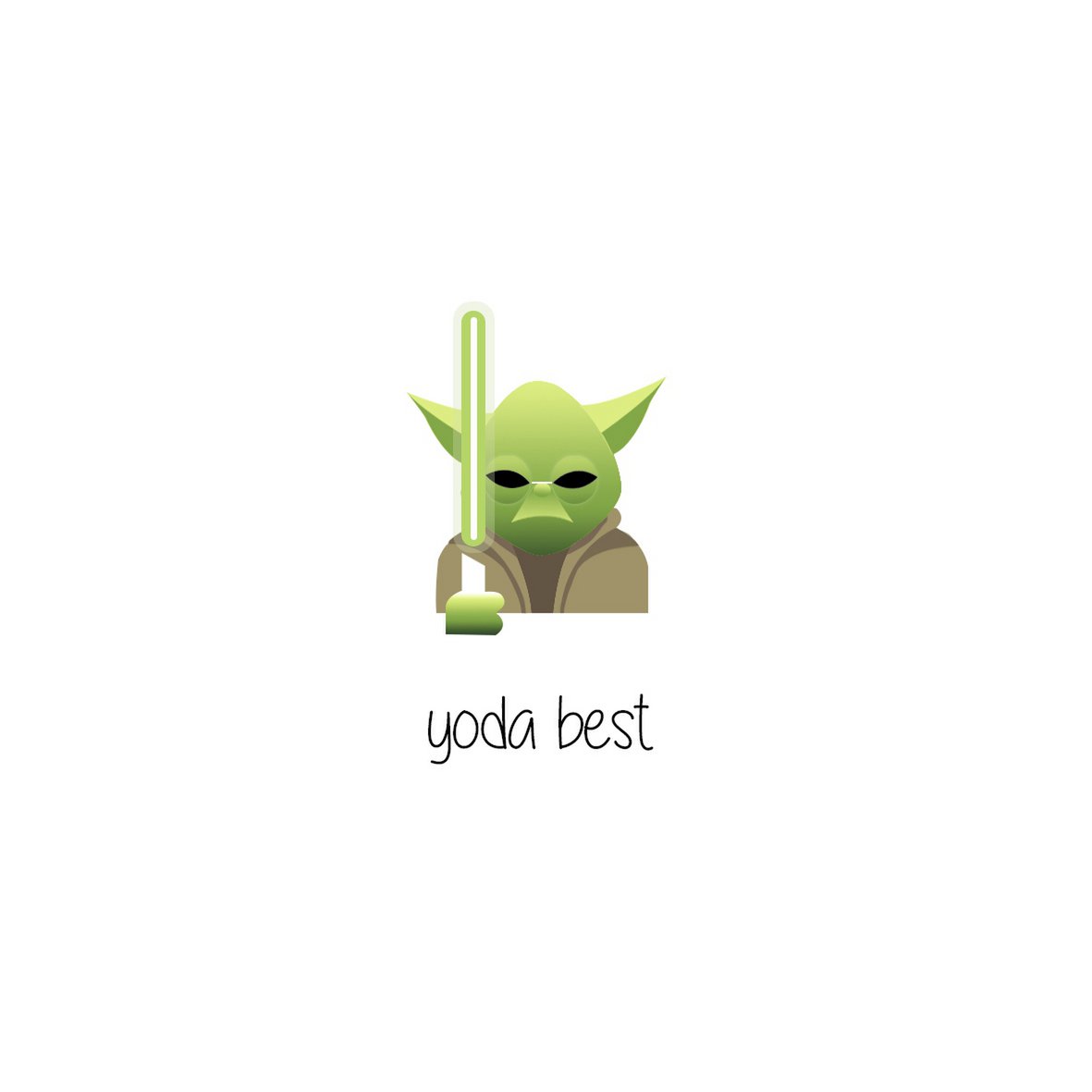 Aimant en métal Yoda meilleur 10x5 cm