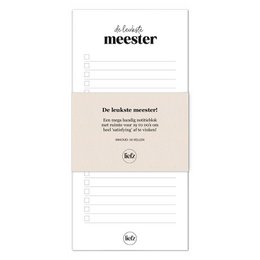 Notitieblok | To do's | De leukste meester