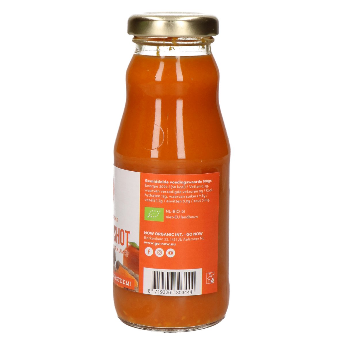 Mandarin-gurkemeje 200ml | Gurkemejeshot | Gurkemeje Juice