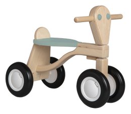 Van Dijk Toys Berken Houten Balance Bike From 1 Year - Vintage Blue/Green (Childcare Quality)