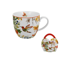 DUO FLOWERS Mug 460ml, LINNEA, in a paper sleeve gift packaging