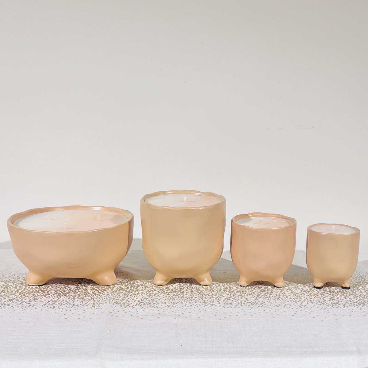 Nude Marble Candle