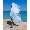 TOWEL TO GO IPANEMA Cotton Beach Towel 180x100 cm | Quick Dry Pool Towel | Light Blue | with Gift Box