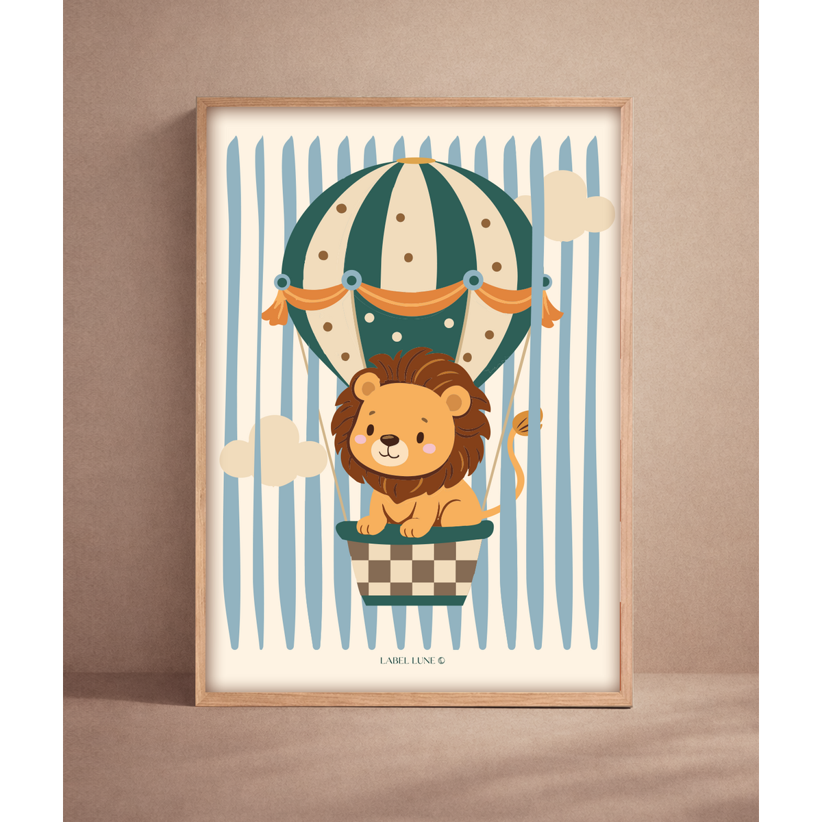 Póster habitación infantil - León Lola