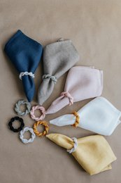 Servilleteros de macramé