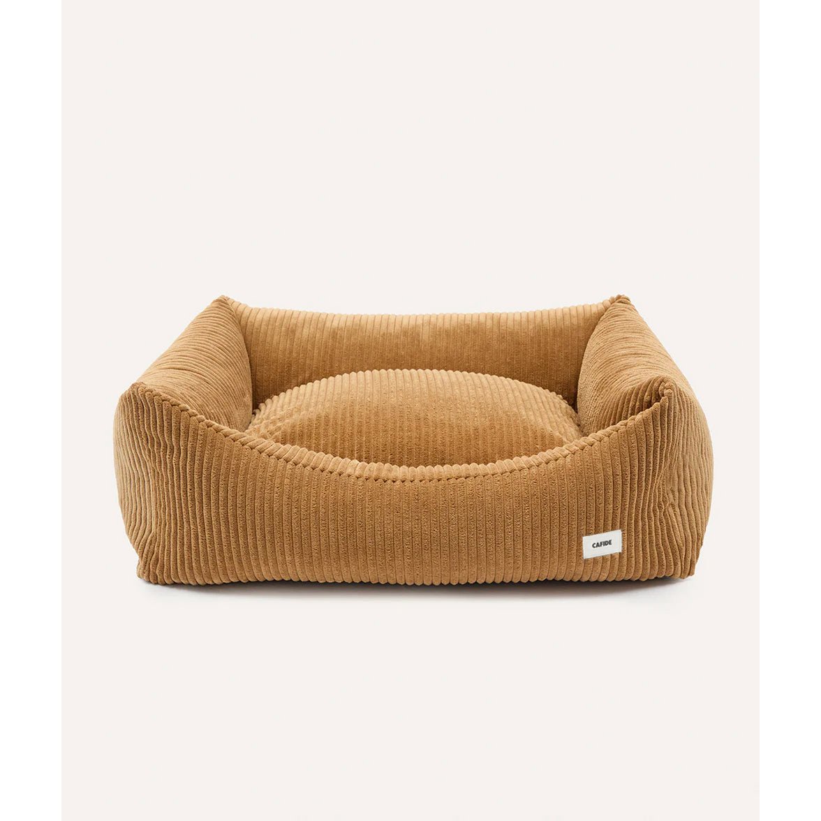 Mustard Corduroy Dog Bed, Snozy