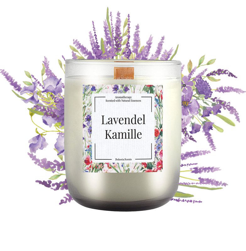 Aromatherapy scented candle 200g – 5 scent variations, natural wax, 40h