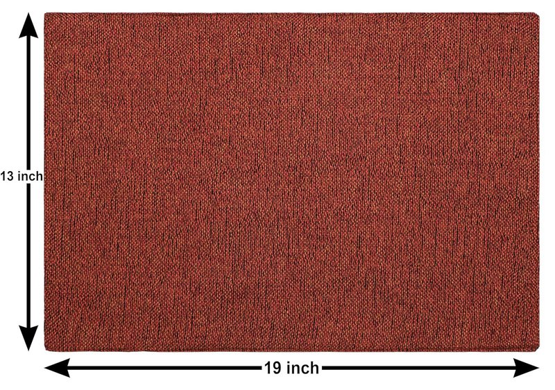 Placemats | Table Jute Polyester Blend Heat Orange | 30x46cm