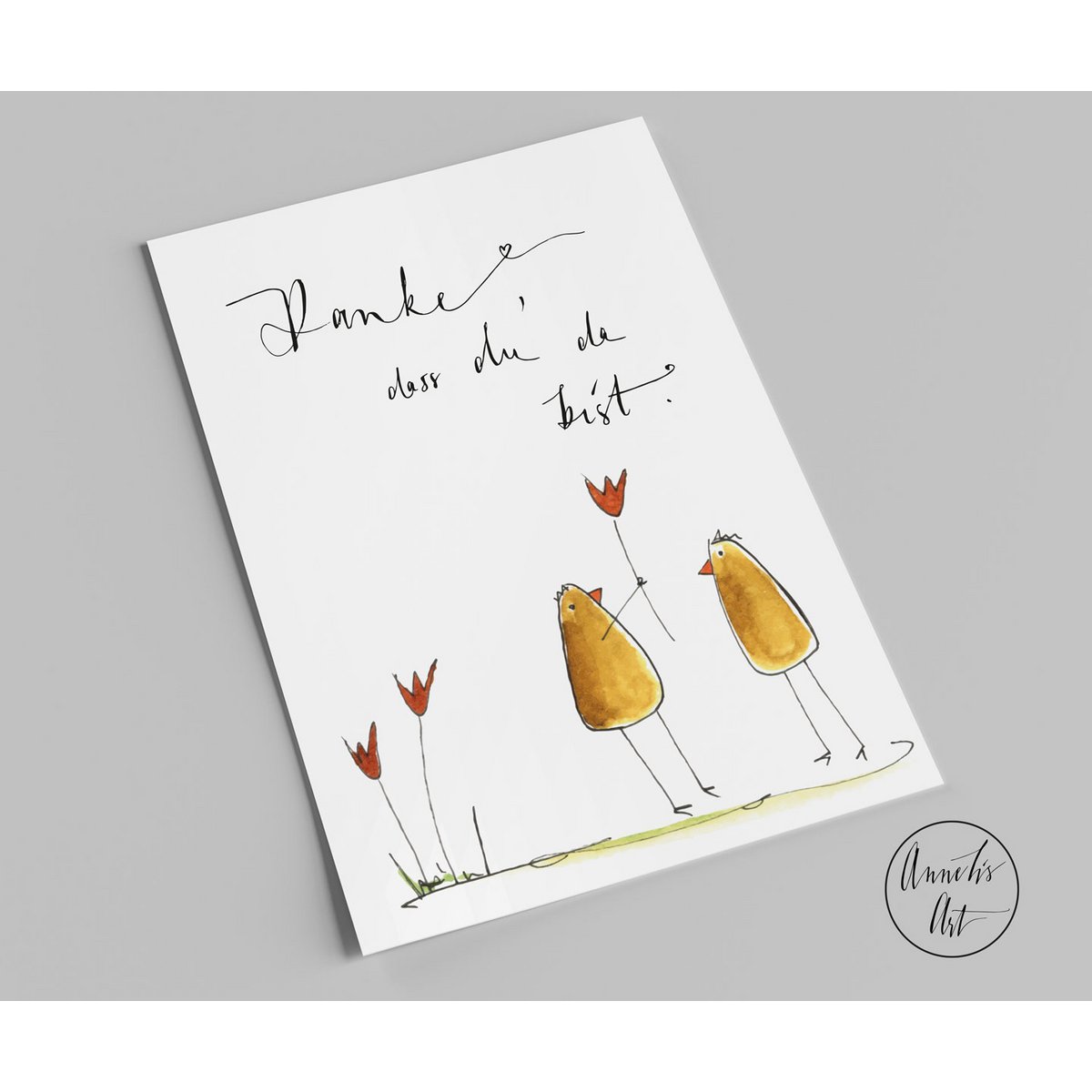Postkarte | Danke, dass du da bist