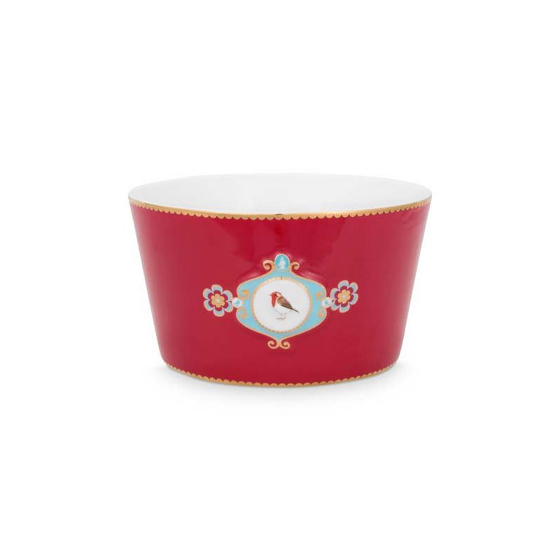 Bowl Love Birds Medallion Red 15cm