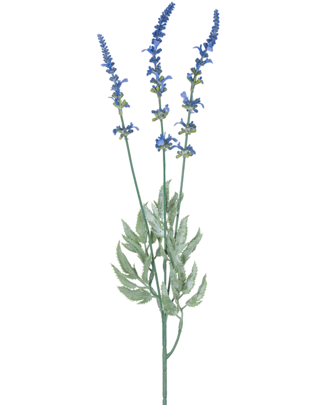 Artificial branch Lavender 66 cm blue