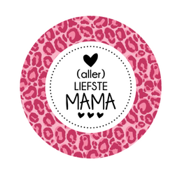 Lusterka ręczne mama pantera różowe