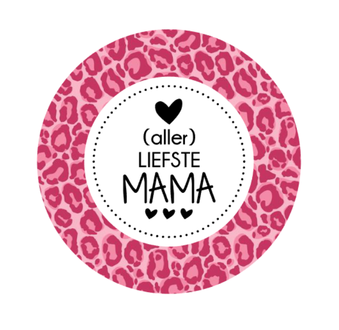 Lusterka ręczne mama pantera różowe