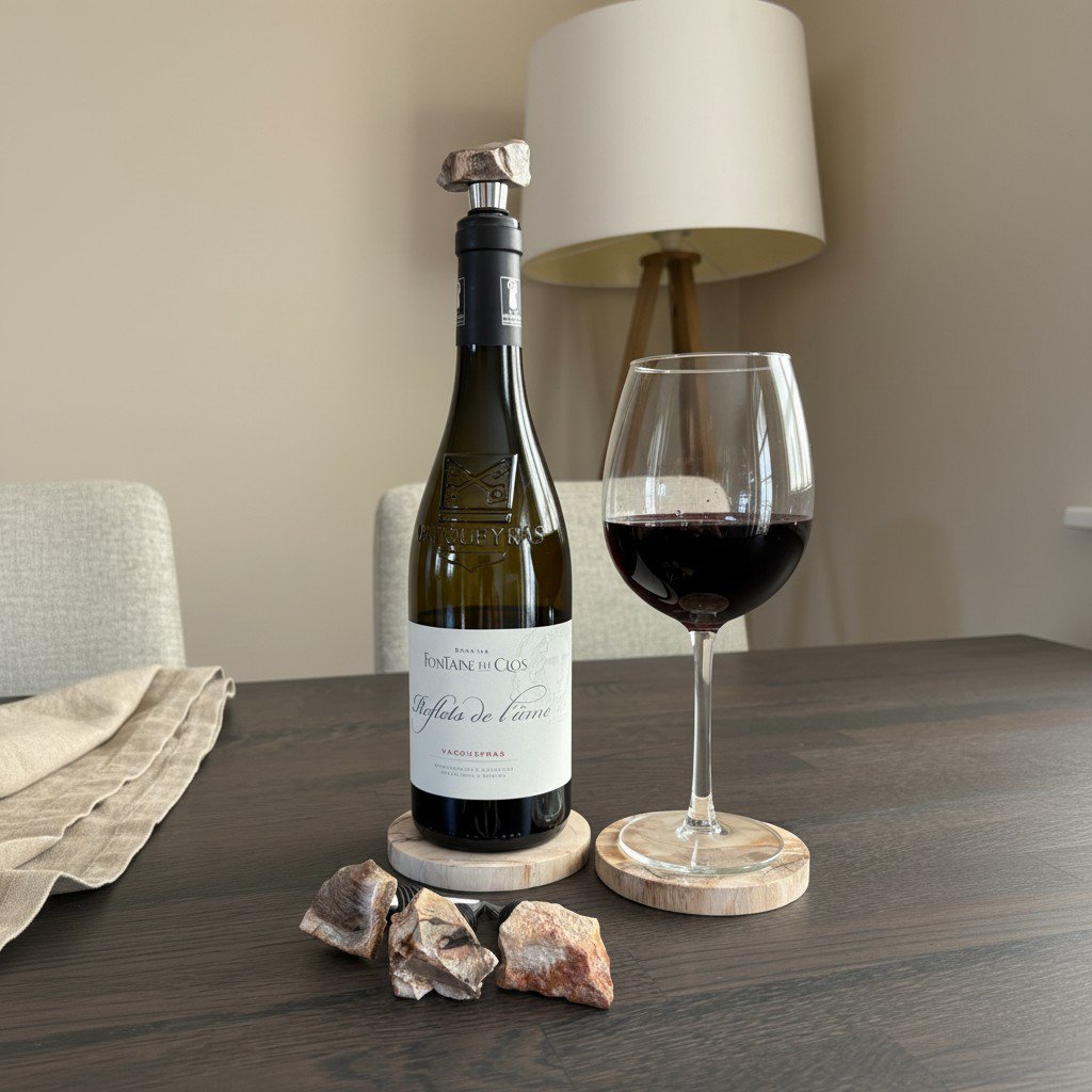 Bouchon à vin en bois pétrifié