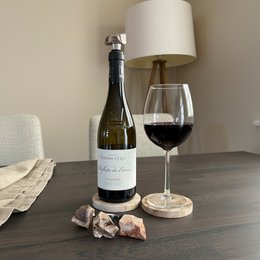 Bouchon à vin en bois pétrifié