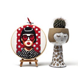 Pop Icons – Embroidery Wall Collection 15cm (Set of 5)