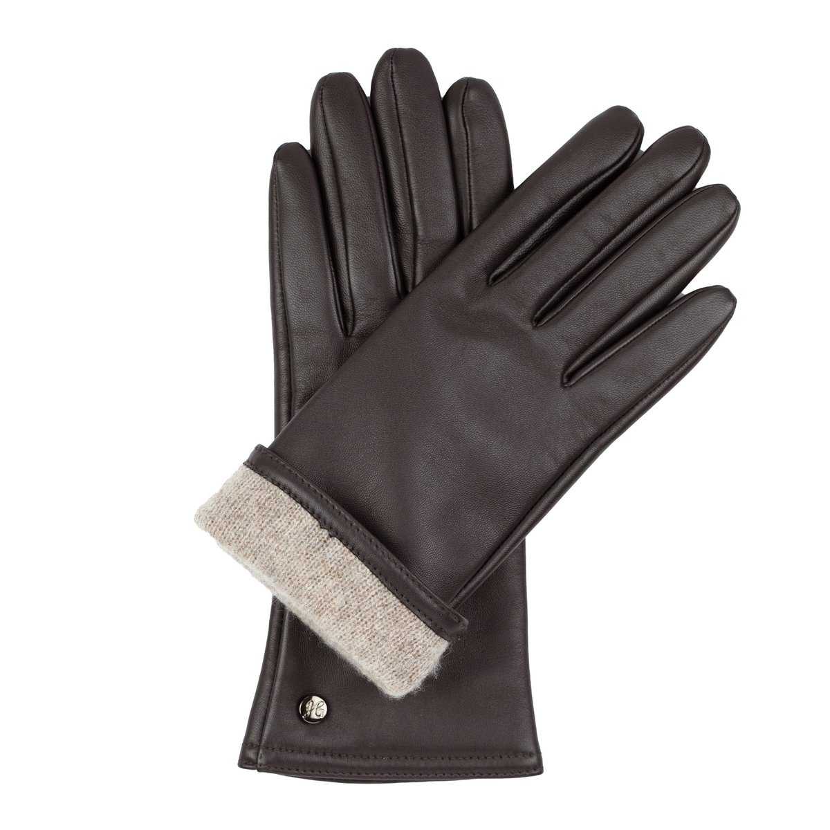 LIZ - Haarschaf Lederhandschuhe mit Kaschmir - Wolle Fütterung - Touchscreenfunktion