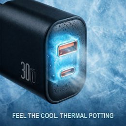 Cargador rápido PD de 30W con USB-C y USB-A – NOVOTECK C-026