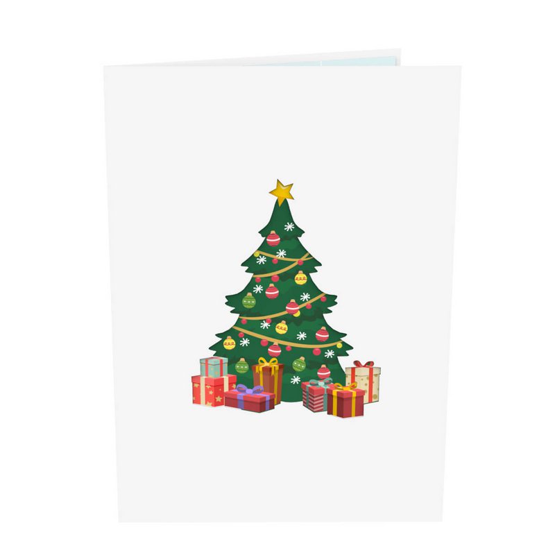 Carte pop-up Père Noël et rennes