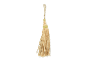 Marokkanischer Pompon, dekorative Quaste, Naturfasern, 35 cm, handgefertigt und ethnisch