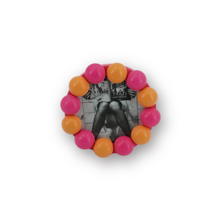 Bilderrahmen -Bubbles - Neon Pink/Orange -14,5x14,5cm