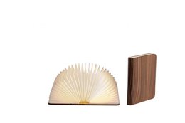 Lampada da libro marrone noce