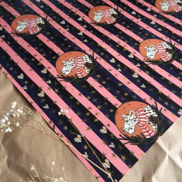Seasonal Leopard Geschenkpapierrolle (50 x 70 cm)