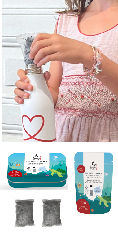 Set de 2 filtros de botella nómadas y vegetales para niños RECARGA