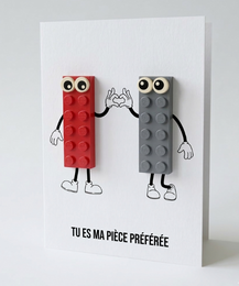 Tarjeta postal de pieza favorita – Ladrillo de construcción LEGO